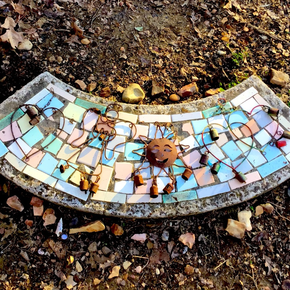 Vintage Rustic Chimes Patio Decor Sun Hearts Angel Whimsical Farmhouse Moon Star